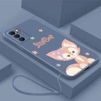 [ฟรี] OPPO A16 A16s A76 A95 A74 5G A94 A93 Stylish Disney LinaBell ฝาครอบโทรศัพท์ยาง Liquid Silicon กันกระแทกปลอก