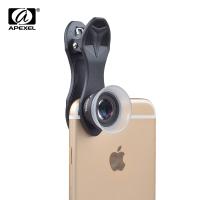 Apexel Phone Camera Macro Lens 12-24X Super Macro Lens for iPhone 11/12 Xiaomi Samsung galaxy Universal 2 in 1 Clip Mobile Lens