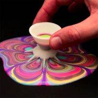 Creative Split Cup DIY Craft For Paint Pouring Tool Drawing 7 Legs Funnel Flower Pattern Split Cup Plastic