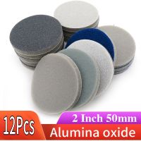 12 PCS Flocking Round Sponge Sanding Disc 2 Inch 50mm 300-3000 Grit Sandpaper For Sander Grinder Polishing Grinding