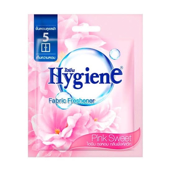 Hygiene ไฮยีน ถุงหอม 8กรัม มี 5 กลิ่น หอมนาน 8-12 สัปดาห์