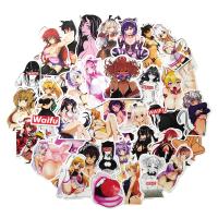 hot【DT】 50/100pcs Anime Waifu Stickers Pinup Hentai Vinyl Decals for Luggage Laptop Cup Adult Otaku Graffiti