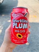 HCMNước uống soda Hàn Quốc có gas vị mận 1lon 350ml