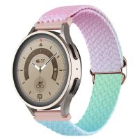 ☸✁ Gradient Nylon Strap for Samsung Galaxy and Huawei Watch Band Elastic Braided Solo Loop for 20mm 22mm Bracelet