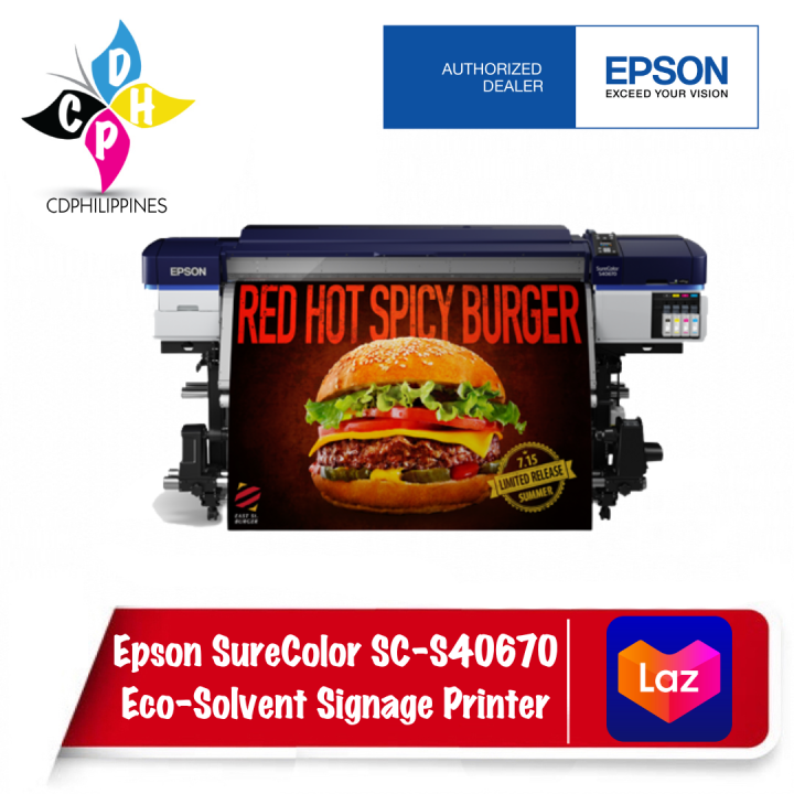 Epson Surecolor Sc S40670 Eco Solvent Signage Printer Lazada Ph 6566