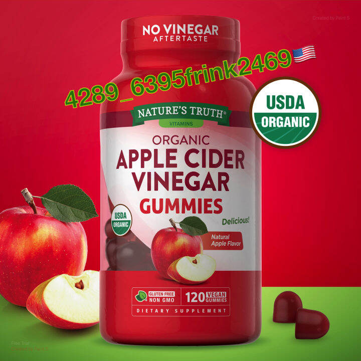 พร้อมส่ง-ถูกสุด-nature-s-truth-apple-cider-vinegar-gummies-แอปเปิ้ลไซเดอร์กัมมี่-แอปเปิ้ลไซเดอร์กัมมี่สูตร-organic