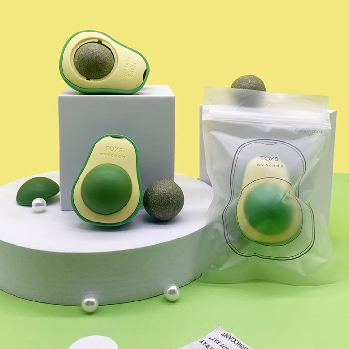 licking-catnip-wall-stickers-avocado-galls-fruit-treats-intestinal-cleansing