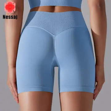 Buy Nessaj Seamless Yoga Shorts Women Push Up Hip Gym Shorts
