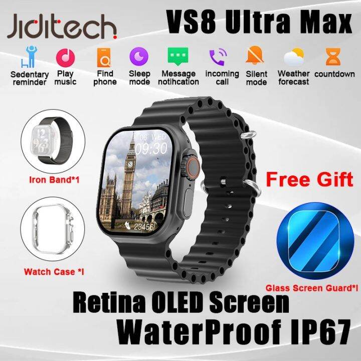 Jiditech Smart Watch Vs8 Ultra Max Thermometer Gps Track Bluetooth Jiditech Smart Watch Vs8 Ultra Max Thermometer Gps Track Bluetooth