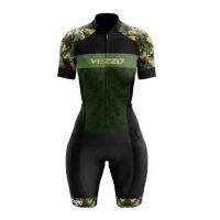 【hot】۞▦✁  VEZZ0 Womens Cycling Jumpsuit MTB Clothing With Shipping Overalls Short-Sleeved Jersey