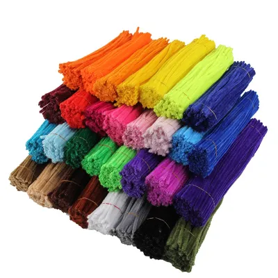 【CC】□❁  50pcs Stems Pipe Cleaners Kids Stick Childrens Educational Materials Supplies