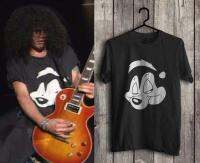 เสื้อยืดผู้ชาย GUNS N ROSES SLASH PEPE LE PEW kartun musik rock jadul S - XXL