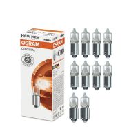 OSRAM H6W 12V 6W BAX9s 64132 OEM ไฟจอดรถ,หลอดไฟฮาโลเจนมาตรฐานไฟเลี้ยวคุณภาพของเยอรมนี10ชิ้น