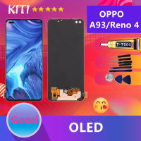 (OLED)(จอแท้)For หน้าจอ Oppo A93 (4G)/Reno 4 LCD พร้อมทัชสกรีน - Oppo A93(4G)/Reno 4 (สามารถสแกนด้วยลายนิ้วมือ)