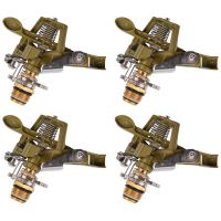 4Pcs 1/2 Inch Heavy Duty Impact Sprinkler Head Perfect for Watering Hose End Sprinklers Watering Tools