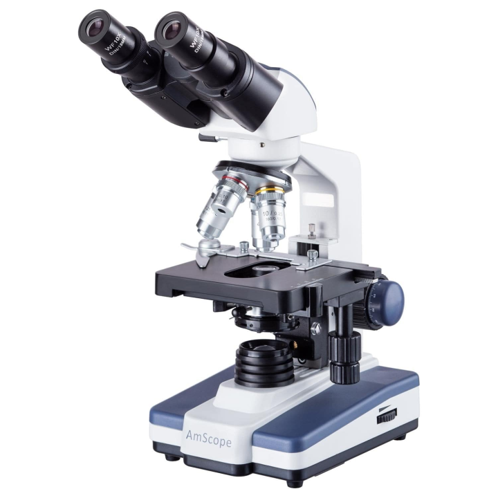 AmScope 40X-2500X Binocular LED Compound Microscope W/ Siedentopf Head ...