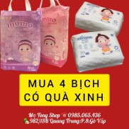 Đơn 4 Bịch- Tặng Chăn Lông Cừu  BỈM TÃ DÁN QUẦN Momotaro Momo Diamond Hoa