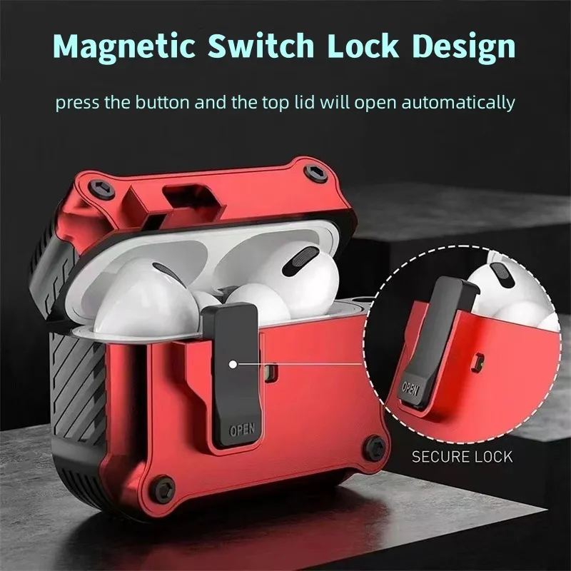 Lock Switch Case Compatible With airpods 3 Pro 2 1 Cover