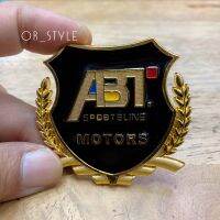 โลโก้ ABT SPORTSLINE MOTORS งานโลหะ ขนาด 5.5x5cm