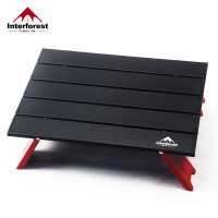 INTERFOREST Camping Mini Portable Foldable Table Outdoor Picnic Barbecue Tours Tableware Ultra Light Folding Computer Bed Desk