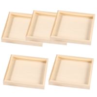 Kitchen Nesting Trays Chassis Wooden Nested Serving Trays Puzzle Organizers Unfinished Square Sorting 3d Blocks Toys Accessory Wooden Toys