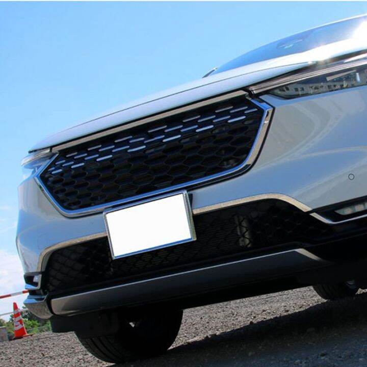 chrome-front-bumper-lower-grille-trim-strips-fog-light-cover-trim-for-honda-hrv-hr-v-vezel-2021-2022