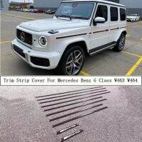 ขายดี Mgs7!!สำหรับ Mercedes Benz G Class W463 G63ขอบแม่พิมพ์ด้านข้างสำหรับ G350 G400 G500 G55 G63 G65ชุดตัดแต่งปั้นด้านข้างสีดำพร้อมโลโก้ B