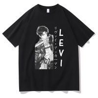 ฤดูร้อนสไตล์ใหม่ขายร้อน Anime Attack บน Titan T เสื้อน่ารัก Levi Ackerman พิมพ์แขนสั้นผู้ชาย Hip Hop Tshirt