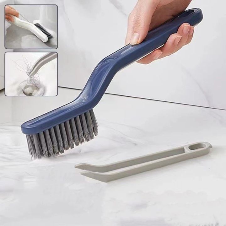 Household Multifunction 2IN1 Cleaning Brush with Tongs Crevice Floor ...