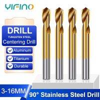 YIFINO Stainless Steel Bit Centering Drill Alloy Fixed Point Drill Titanium Plated Positioning Drill Tungsten Steel Point Drill