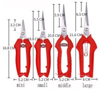 กรรไกรตัดกิ่ง กรรไกรทริม ปลายแหลม คม อย่างดี น้ำหนักเบา กรรไกร คุณภาพสูง ตัดกิ่ง ตัดกิ่งไม้ ตัดต้นไม้ Garden Scissors แต่งกิ่ง บอนไซ สมุนไพร 420