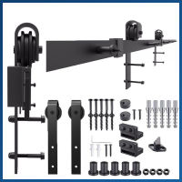 【 การจัดส่งในกรุงเทพฯ จัดส่งใน 24 ชั่วโมง】2M/6.6FT ฟุต รางเลื่อนประตู ประตูบานเลื่อน รางประตูเลื่อน ชุดรางเลื่อน Sliding Barn D