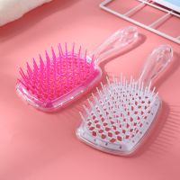 Wide Teeth Air Cushion Combs Women Scalp Massage Styling Hairbrush Hollow Grid Comb Hair Salon Hairdressing Tool