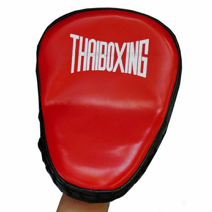 thaiboxing-เป้ามือโค้ง-เป้าล่อสากลแบบโค้ง-เป้าล่อชกมวย-เป้าล่อสั้น-เป้าชก-มวยไทย-punching-mitts-หนังเทียม-ราคาต่อ-1-ชิ้น