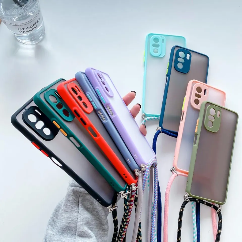 Shockproof Fashion Square Wrist Strap Phone Case For Xiaomi Redmi Note 10 9  8 7 Pro 10S 9S 9T 8T 9A 9C Mi Poco M3 X3 11 10T Lite - AliExpress