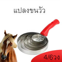 【ราคาถูก พร้อมส่ง】แปรงเกาขนวัว แปรงขนวัว แปรงขนม้า ขูดเห็บวัว ทำให้วัวเชื่อง ไม่ดุ 4 วง/ 6 วง ผ่อนความเครียดให้วัว วัวสะอาดมากยิ่งขึ้น