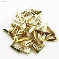 ☌❆ 100PCS/Lot 16X16X4mm Golden Metal Book Corners For Photo Albums Menus Folders DIY Scrapbooking Decor Corner Protectors WD0300