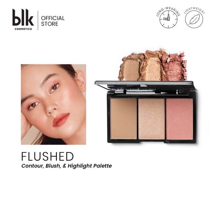 blk cosmetics Contour, Blush & Highlight Palette Flushed (exp Sep 2022