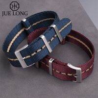 Suitable For Premium Quality Herringbone Watch Band Nylon Strap 20mm 22mm New Material Military Striped Replacement