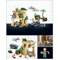 WW2ทหารรุ่น Battle Of Iwo Jima ถังเครื่องบินยานพาหนะฉากอุปกรณ์เสริม Building Blocks อิฐของเล่น Gifts