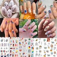 สติ๊กเกอร์ ติดเล็บ 3D Sticker สติ๊กเกอร์แต่งเล็บ NAIL Sticker แกะติดได้เลย