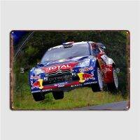 Sebastian Loeb โปสเตอร์เมทัลมีคราบกระโดดเครื่องตกแต่งฝาผนังพิมพ์ลายโรงจอดรถโปสเตอร์ดีบุกห้องนั่งเล่น