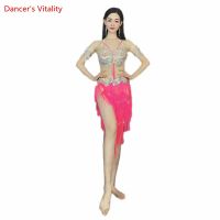 hot【DT】 Belly Costume Set for Bra tassel Short Skirt 2pcs Customzied Clothing Dancewear