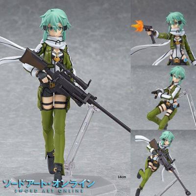 Figma ฟิกม่า Figure Action Sword Art Online II ซอร์ดอาร์ตออนไลน์ Asada Shino อาซาดะ ชินอน Ver แอ็คชั่น ฟิกเกอร์ Anime อนิเมะ การ์ตูน มังงะ ของขวัญ Gift จากการ์ตูนดังญี่ปุ่น สามารถขยับได้ Doll ตุ๊กตา manga Model โมเดล