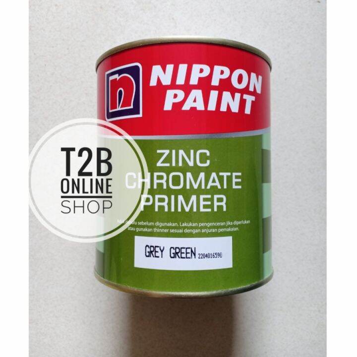 Meni Zinc Chromate 1 Kg Nippon Paint, Meni Besi Hijau, Cat Protective