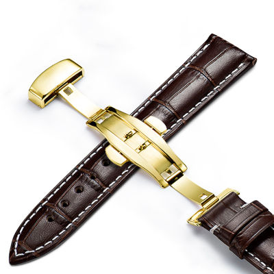 Watch Accessories Band for TISSOT 1853 Butterfly T41T063 Leather Bracelet Watch Strap Men Strap Solid High-end 18 19 20mm Belt