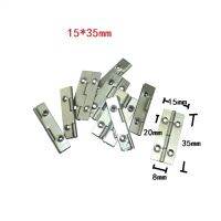 Silver Color Stainless Steel Cabinet Door Luggage Hinge4 Holes DecorFurniture DecorationAntique Vintage Old Style15x35mm