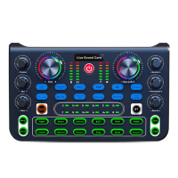 Spare Parts X60 English Version Professional Convenient Compact KTV Singing Sound Card Mixer for Live