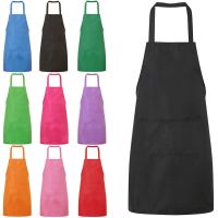 [HOT W] Men Lady ผ้ากันเปื้อนครัว Home Kitchen Chef Aprons ร้านอาหารทำอาหารเบเกอรี่ชุดผ้ากันเปื้อนแฟชั่นพร้อมกระเป๋าอุปกรณ์ครัว