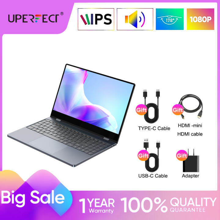 UPERFECT【Local delivery】1080P Portable Monitor Keyboard Battery 15.6